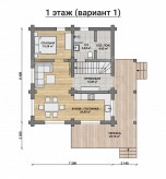 Дом из бревна VZ-110